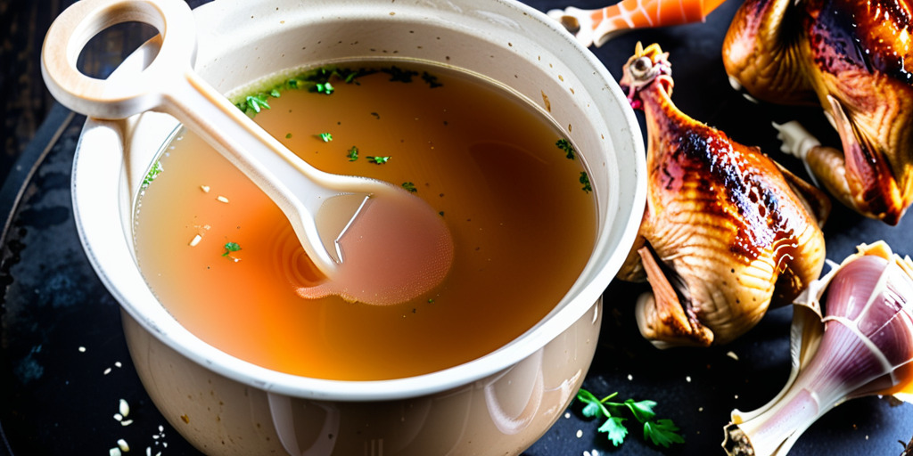 bone broth from rotisserie chicken