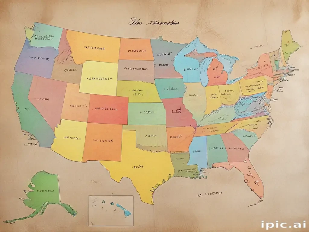 map of the usa states