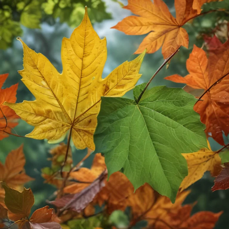 leaves transparent