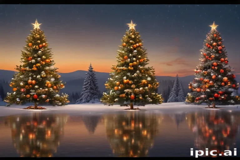 christmas trees transparent background