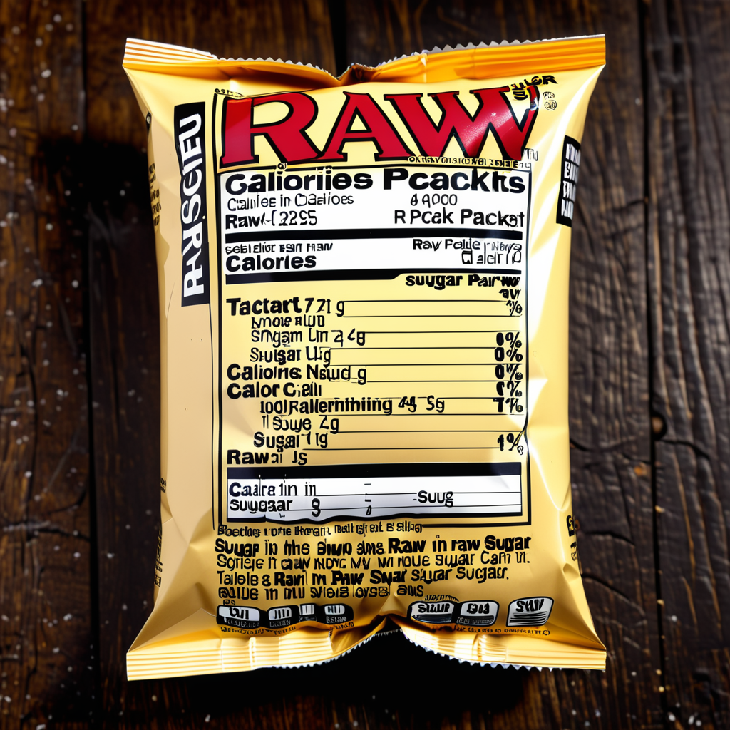 sugar in the raw packet calories