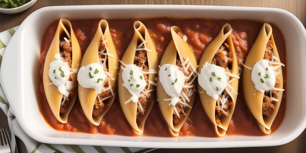 recipe for stuffed shells with meat