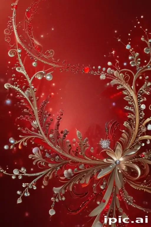 sparkly red background
