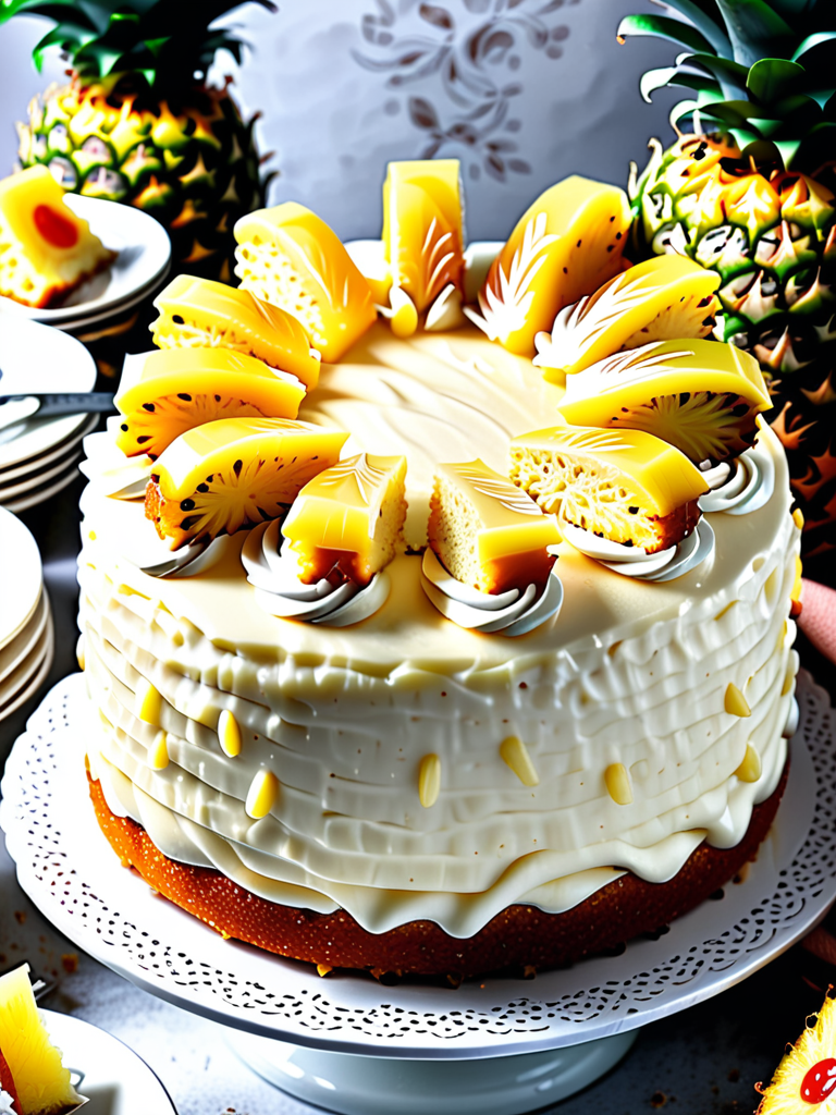 pineapple cake with cream cheese frosting