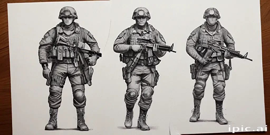 army drawing