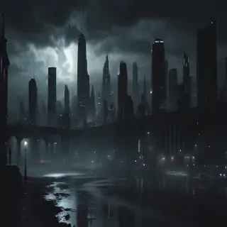 dark city background
