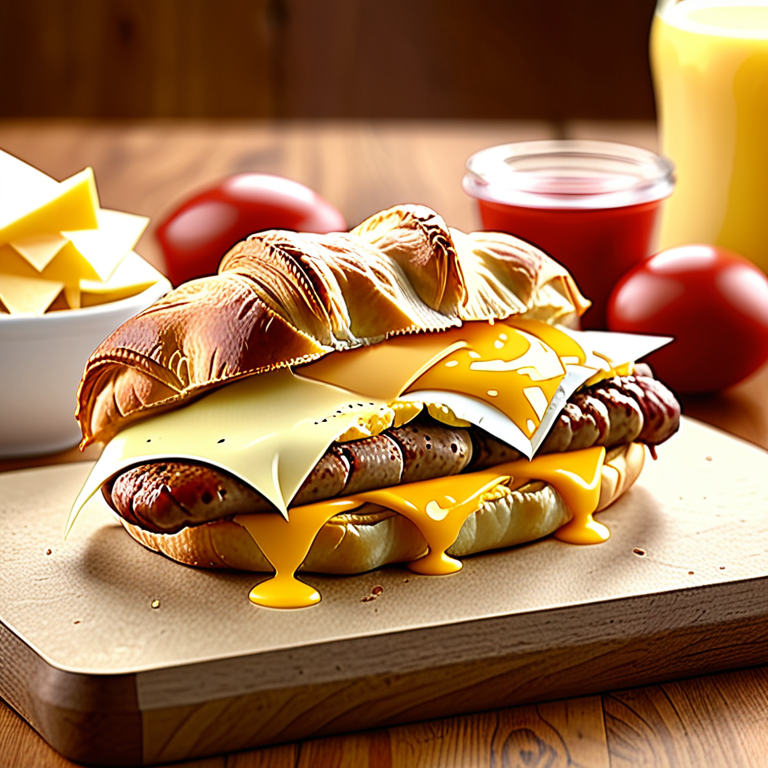 jimmy dean sausage egg and cheese croissant calories