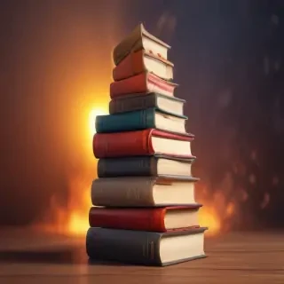 books stacked clipart