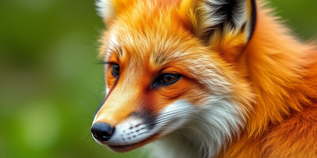 High-resolution close-up of a red fox with vivid fur detail, captured using a DSLR camera, 50mm lens, f/2.8 aperture, ISO 100, natural lighting, shallow depth of field, soft focus background.