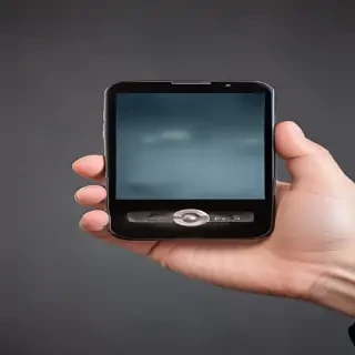 hand holding phone png