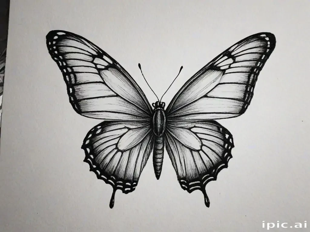 buterfly sketch