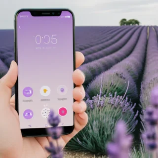 lavender phone background