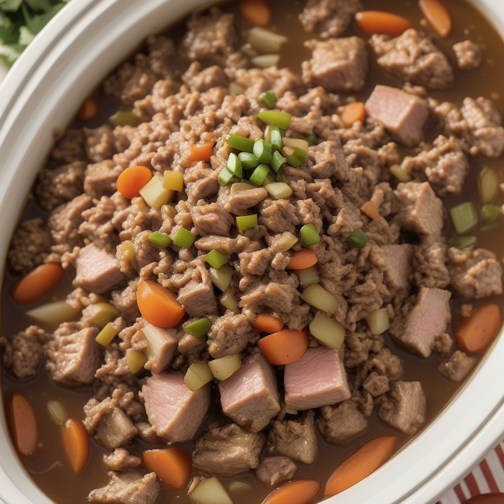 ground pork crock pot recipe