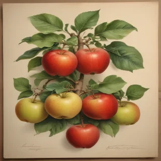 drawings of apples