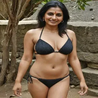 indian bikini aunty