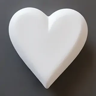 white heart