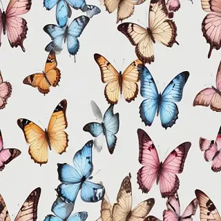 butterflies transparent