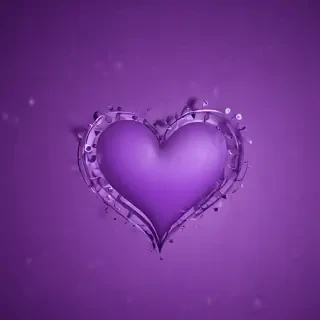 purple wallpaper heart