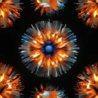 transparent explosion