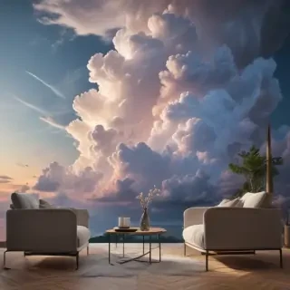aesthetic clouds wallpaper