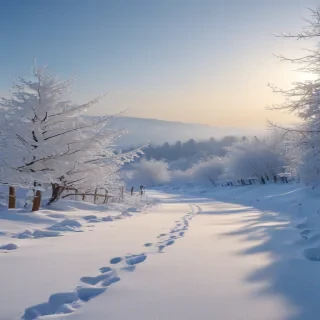 transparent snow