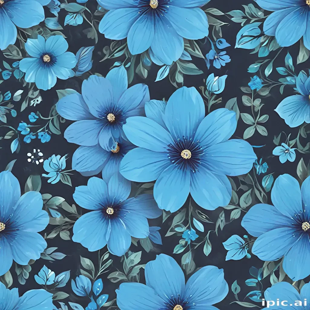 blue flower background