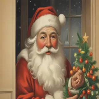 vintage christmas illustration
