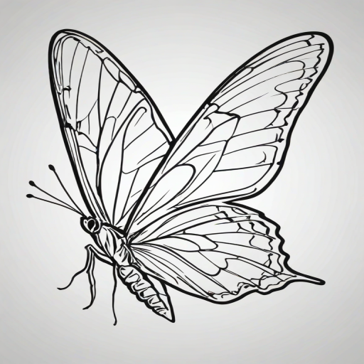 butterfly png outline