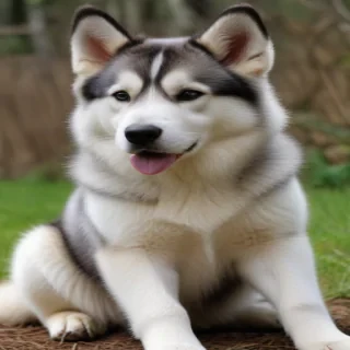 alaskan husky shepherd