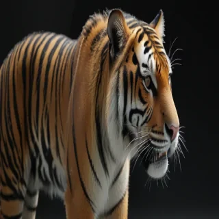 transparent tiger