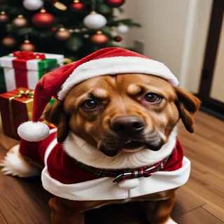 christmas dog pics