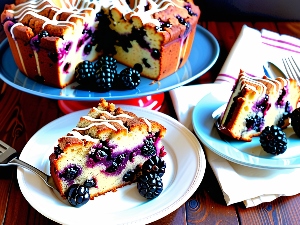 blackberry coffee cake sour cream
