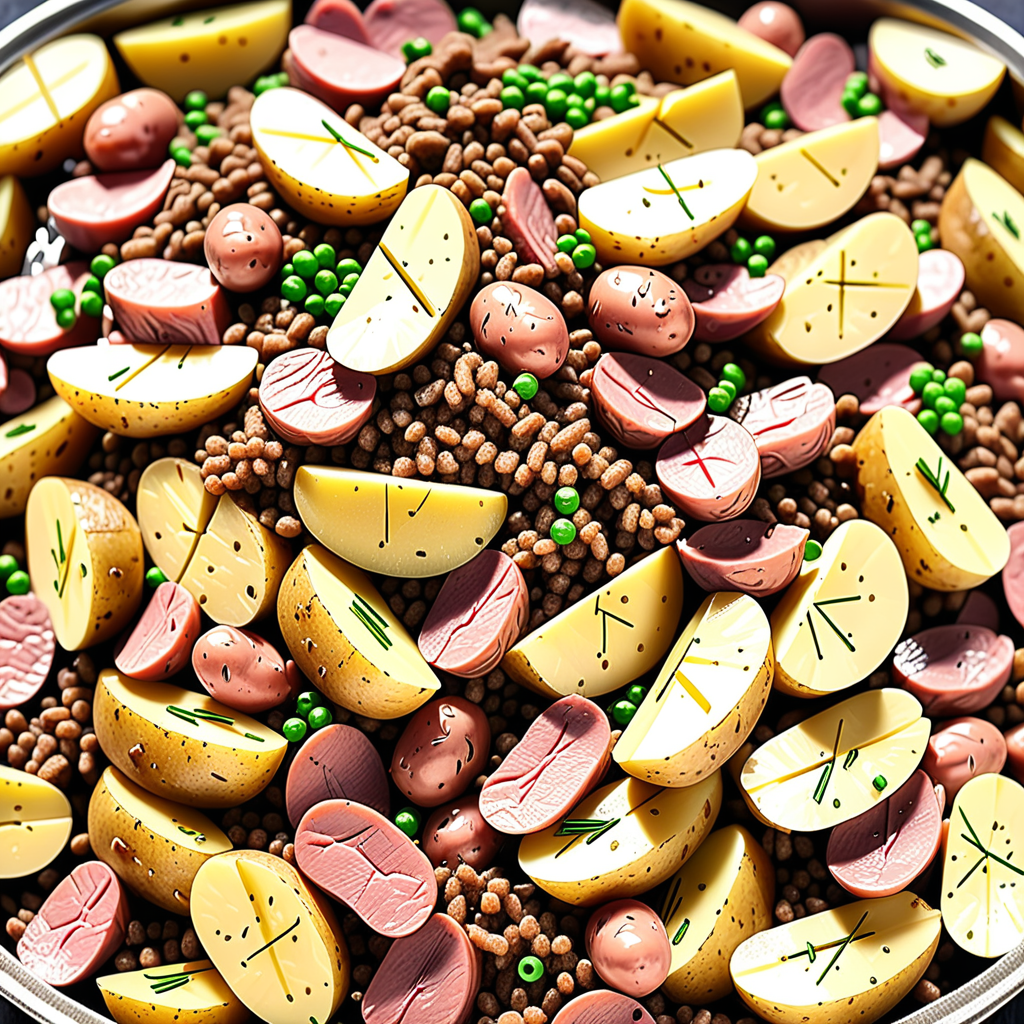 duck and potato dog food
