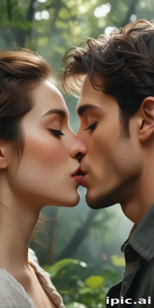 kissing aesthetic