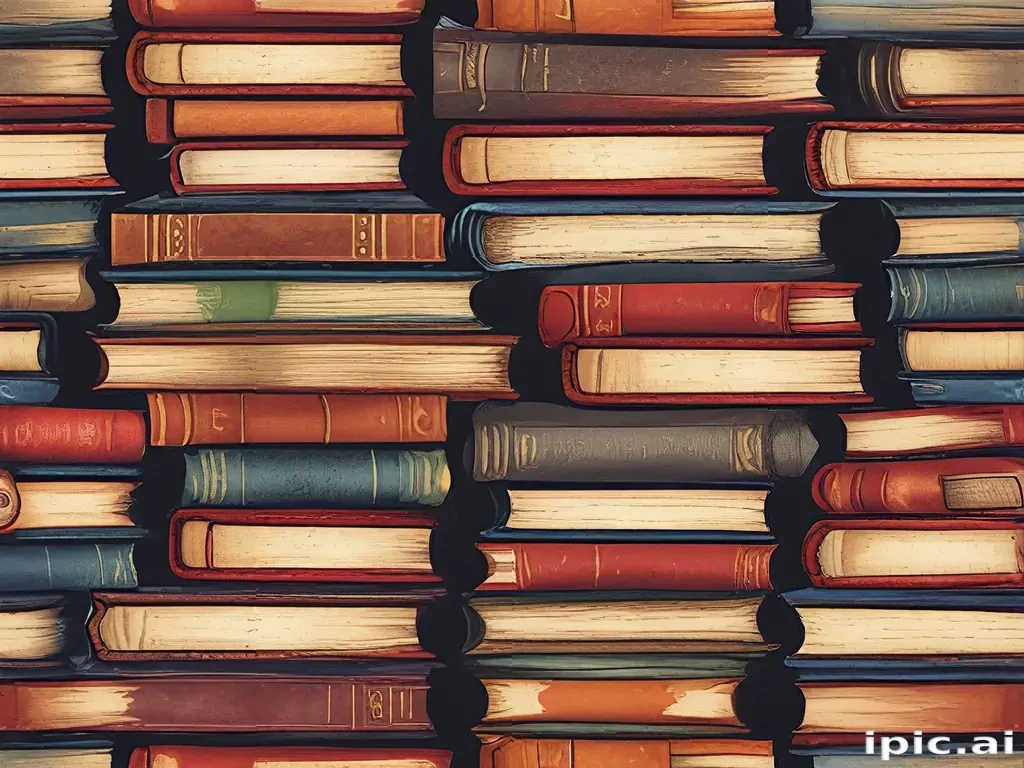stacked books clip art