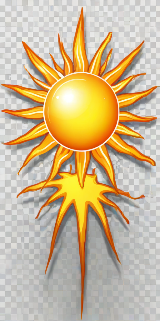 transparent background sun clipart