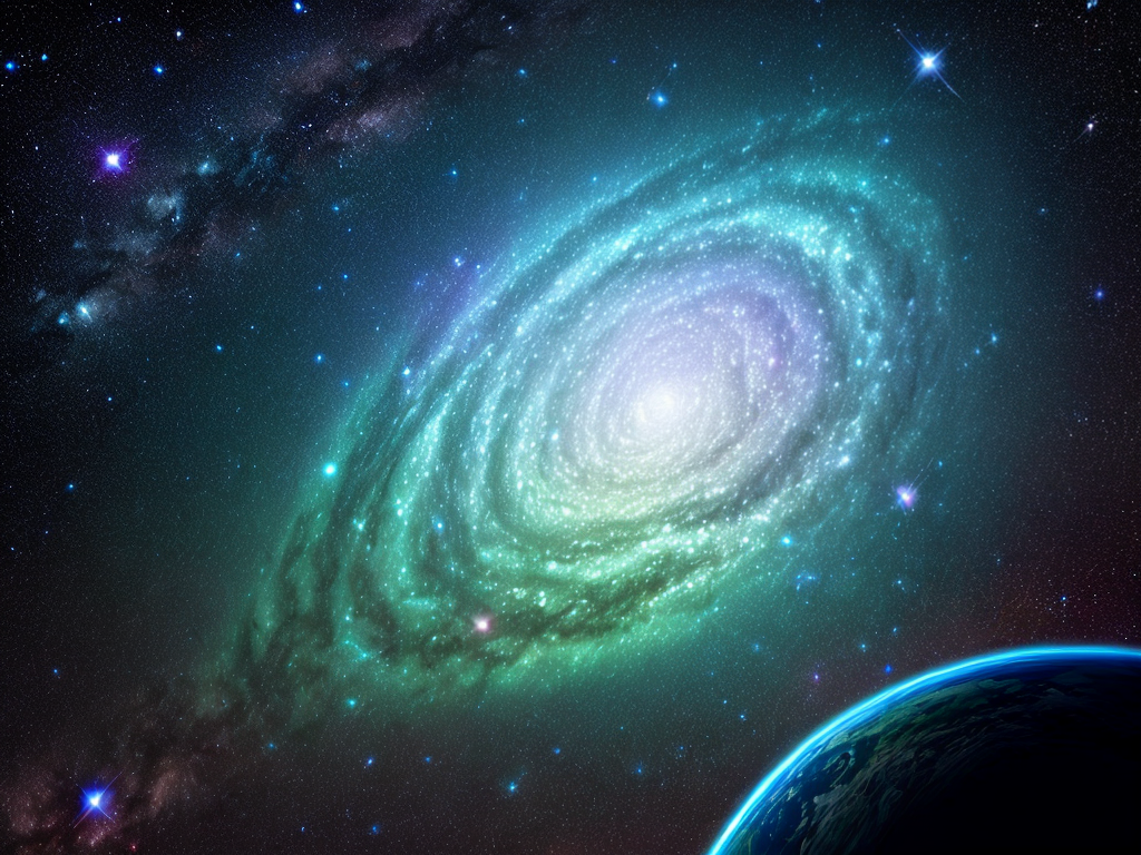 Andromeda Fox what deep cyan fox sees when she looks beyond the horizon of Andromeda