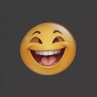 transparent laughing emoji