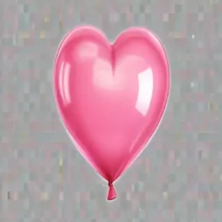 pink heart transparent