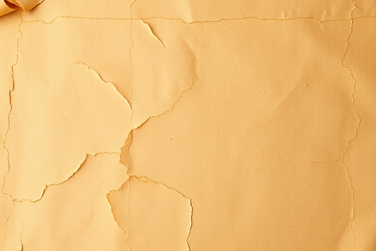 Create a textured, aged parchment paper background with soft, warm lighting, shot from a top-down view using a full-frame DSLR camera, 50mm prime lens, aperture f/2.8, ISO 200, and a shallow depth of field to enhance the details and imperfections of the paper.