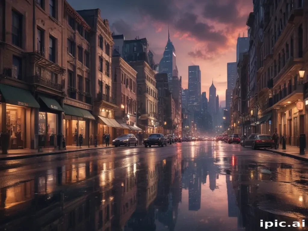 city street background