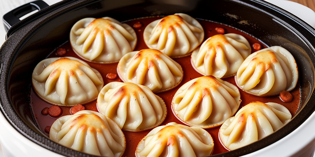 kielbasa and pierogies in crock pot