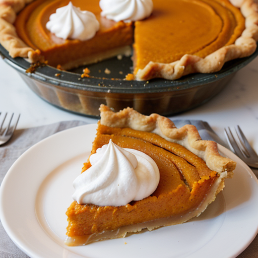 sweet potato pie on graham cracker crust