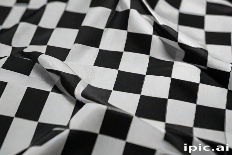 black and white checkered background