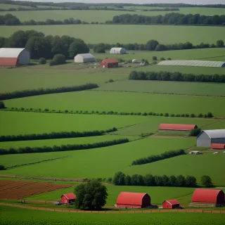 background of a farm