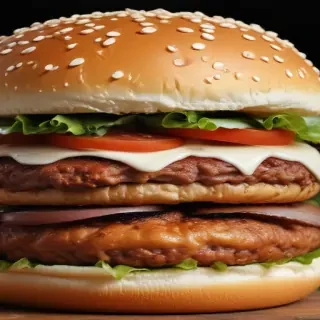burger clipart black and white