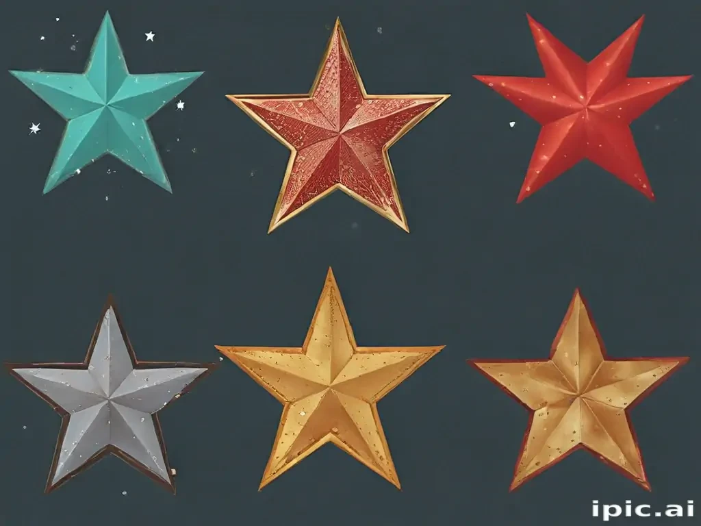christmas stars clipart