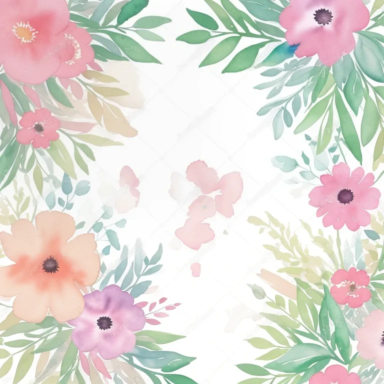 watercolor floral background