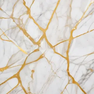 white and gold marble