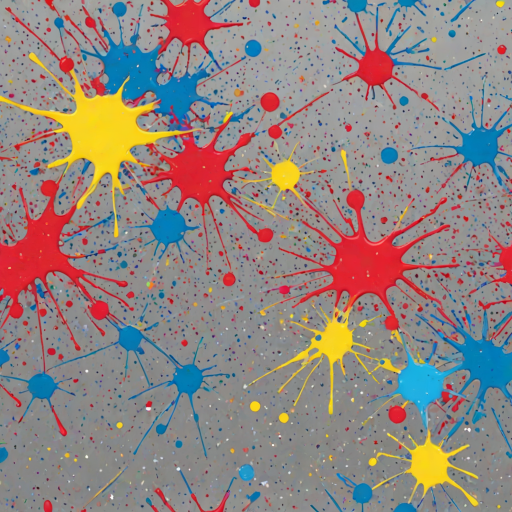 transparent paint splatter